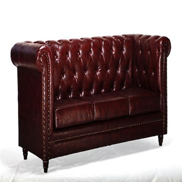 General for store1 Brown Leather Sofa