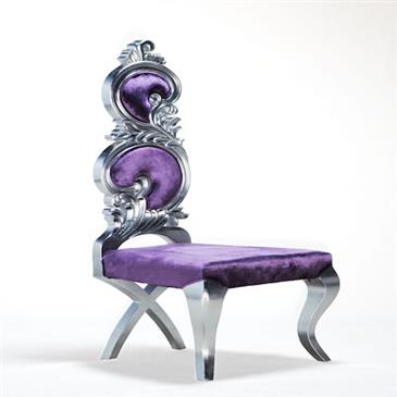 General for store1 Purple/Silver Dining Chair