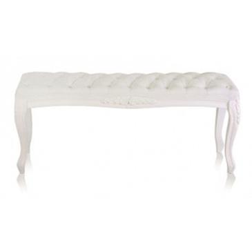 General for store1 Velour White Bench
