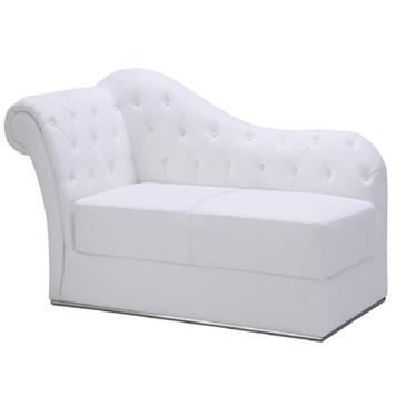 General for store1 White Leather Rivera Lounger