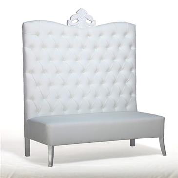 General for store1 White Velour Sofa