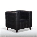 General for store1 Black Leather Armchair
