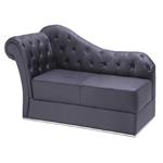 General for store1 Black Leather Rivera Lounger