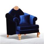 General for store1 Blue Velour Chair