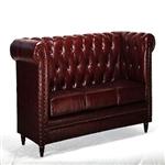 General for store1 Brown Leather Sofa