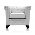 General for store1 White Leather Armchair
